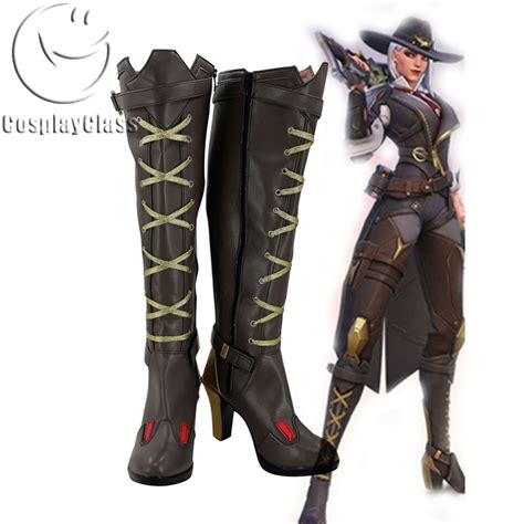 ashe overwatch replica boots cosplay